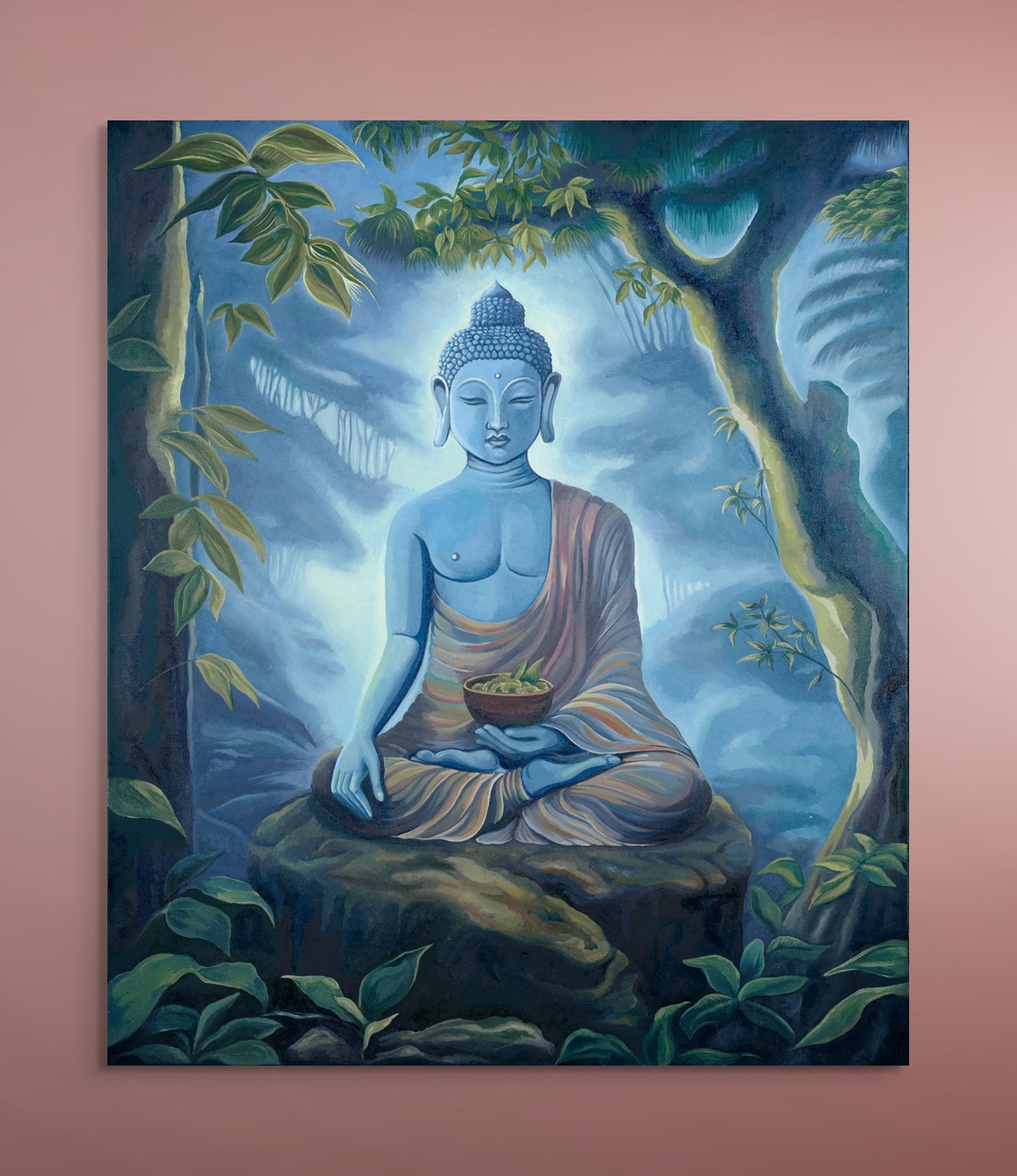 "The Medicine Buddha" Original Canvas